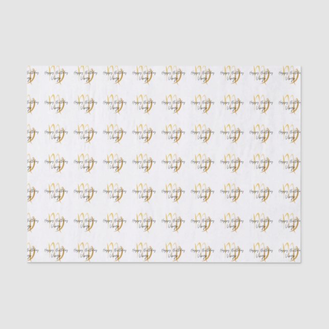 Papier Mousseline Anniversaire de Virgo (Recto)