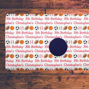 Papier Mousseline Anniversaire du sport