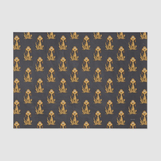 Papier Mousseline Anniversaire Grinch Tableau Noir (Recto)