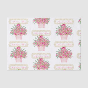 Papier Mousseline Anniversaire Reine, Joyeux Anniversaire Tissu Papi