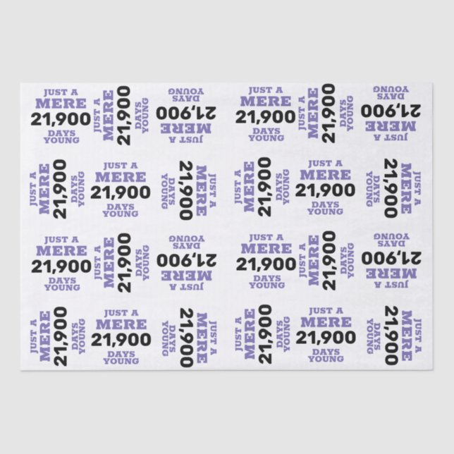 Papier Mousseline Anniversaire Vintage amusant (Recto)