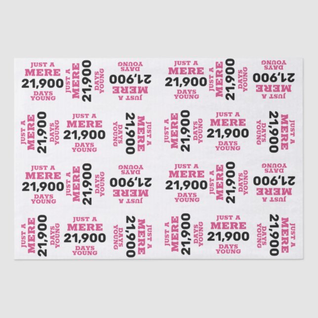 Papier Mousseline Anniversaire Vintage amusant (Recto)