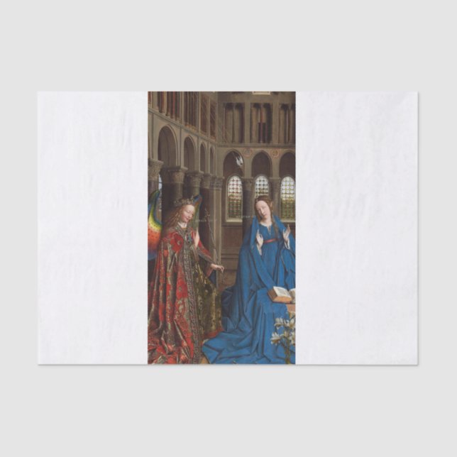 Papier Mousseline Annonce par Jan van Eyck (Recto)