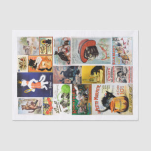 Papier Mousseline Annonces Vintage (pas AI) authentiques avec chats