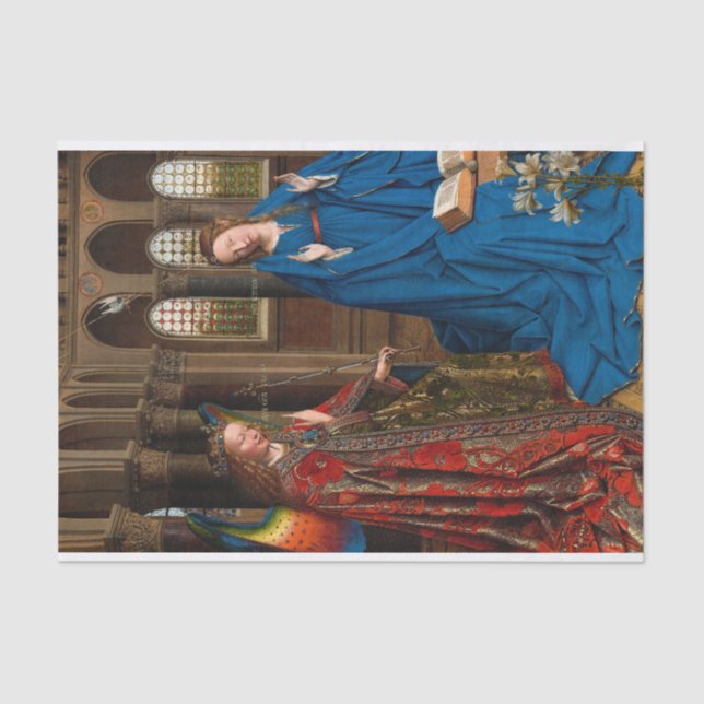 Papier Mousseline Annonciation de Jan van Eyck (Recto)