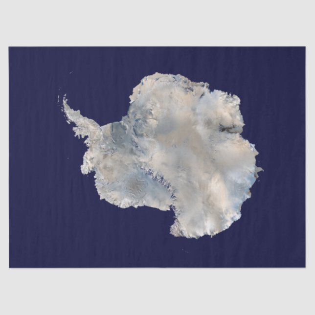 Papier Mousseline Antarctique (NASA Blue Marble Imagery) (Recto)