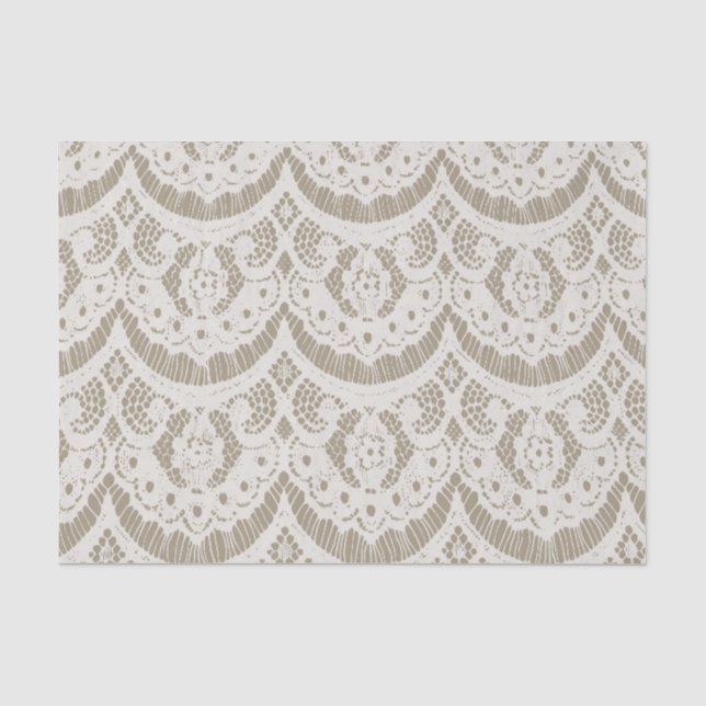 Papier Mousseline Antique dentelle (Recto)