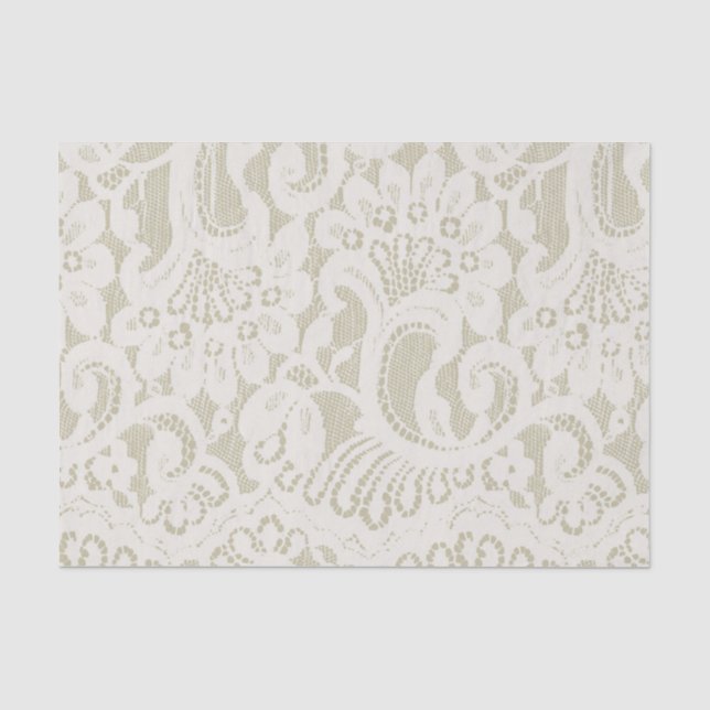 Papier Mousseline Antique dentelle (Recto)