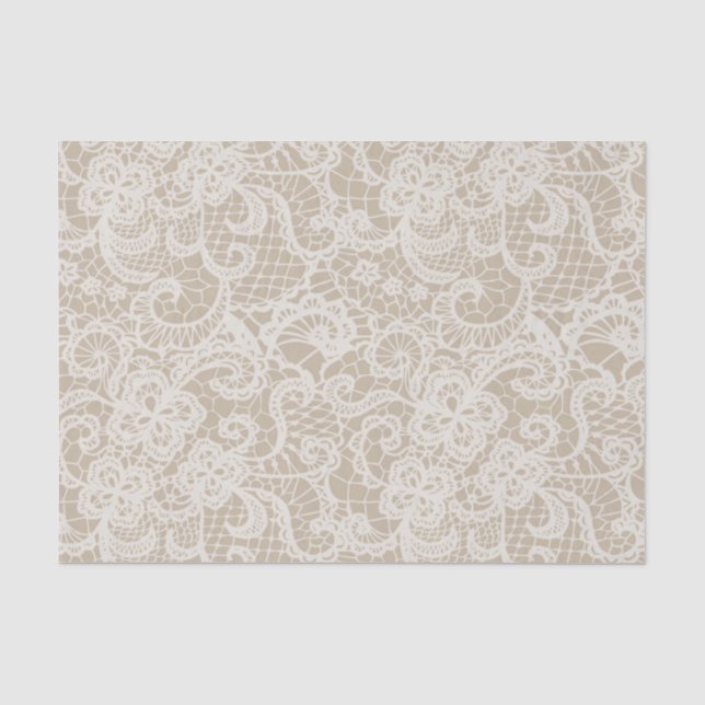 Papier Mousseline Antique dentelle (Recto)