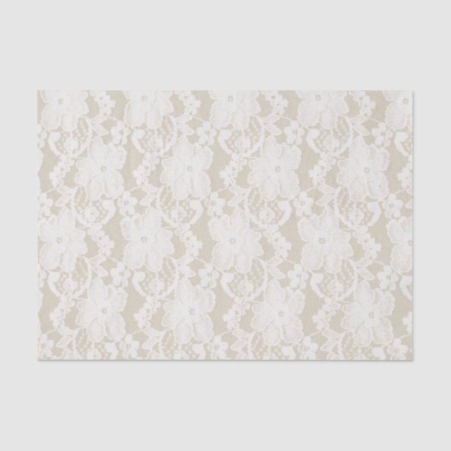 Papier Mousseline Antique dentelle (Recto)