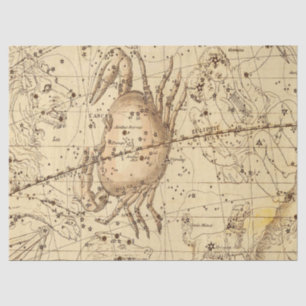 Papier Mousseline Antique Galaxy Map Series Design 4