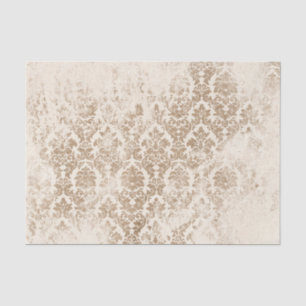 Papier Mousseline Antique Gold Damask