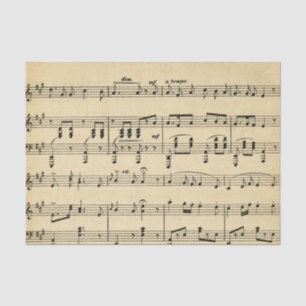 Papier Mousseline Antique Sheet Music