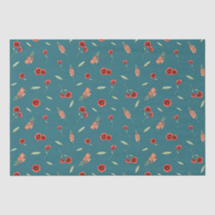 Papier Mousseline Août Mois de naissance Fleurs de pavot Gladiolus