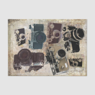 Papier Mousseline Appareil-photo grunge de cru de photographie de