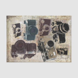 Papier Mousseline Appareil-photo grunge de cru de photographie de