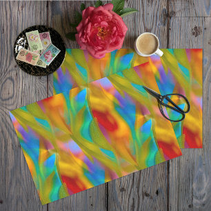 Papier Mousseline Apparence flamme Abstraite Découpage en verre