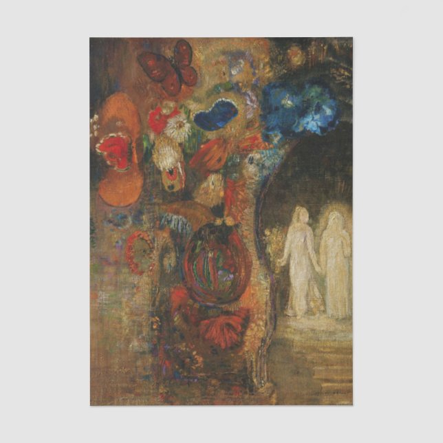 Papier Mousseline Apparition par Odilon Redon (Recto)