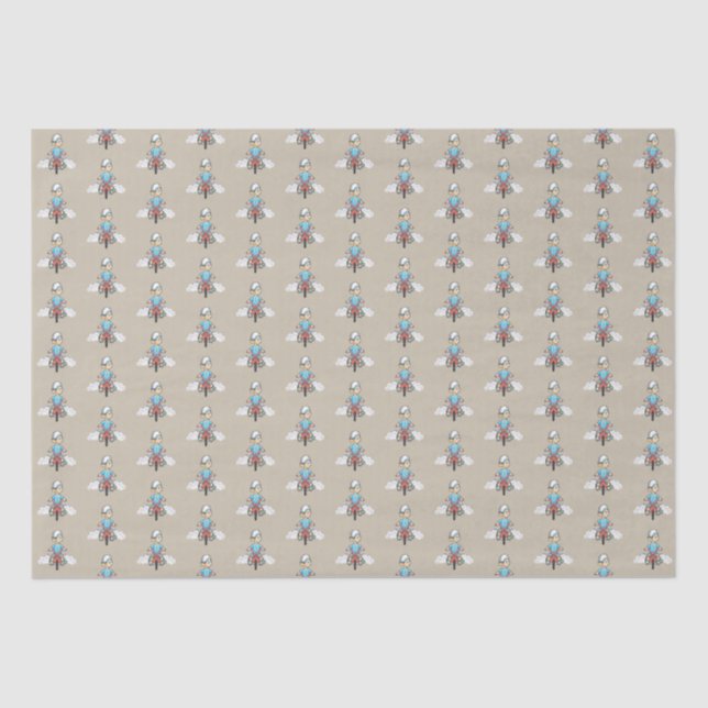 Papier Mousseline Appel à tous les vélos (Recto)
