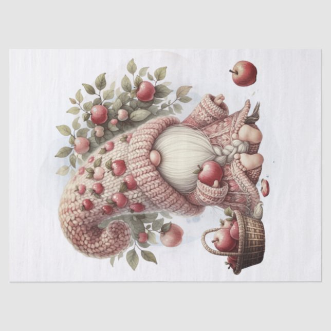 Papier Mousseline Apple Gnome (Recto)
