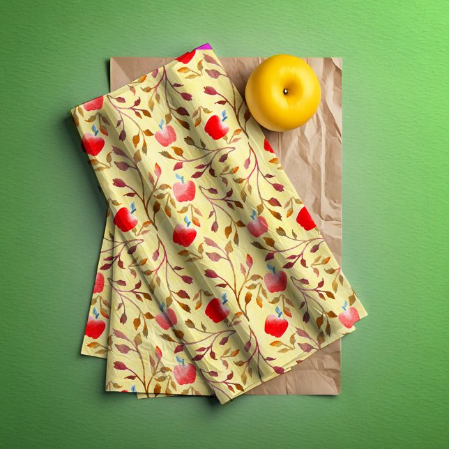 Papier Mousseline Apple Orchard rouge (Apple orchard tissue paper )