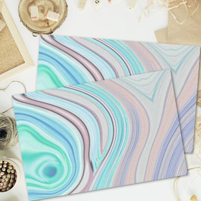 Papier Mousseline aqua bleu menthe vert lilas violet pastel arc-en-c (aqua blue mint green lilac purple pastel rainbow tissue paper)