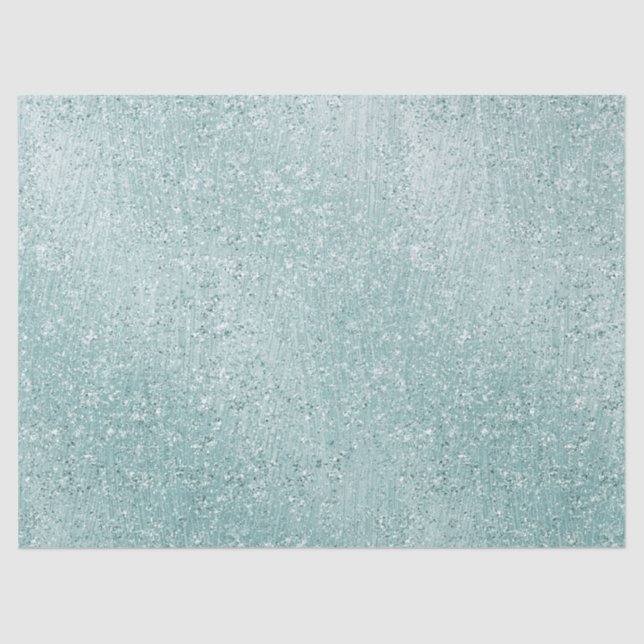 Papier Mousseline Aqua Glitzy Ombre (Recto)
