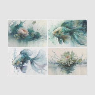 Papier Mousseline Aqua World