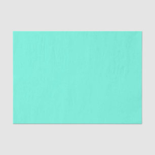 Papier Mousseline Aquamarine bleu vert Turquoise couleur solide