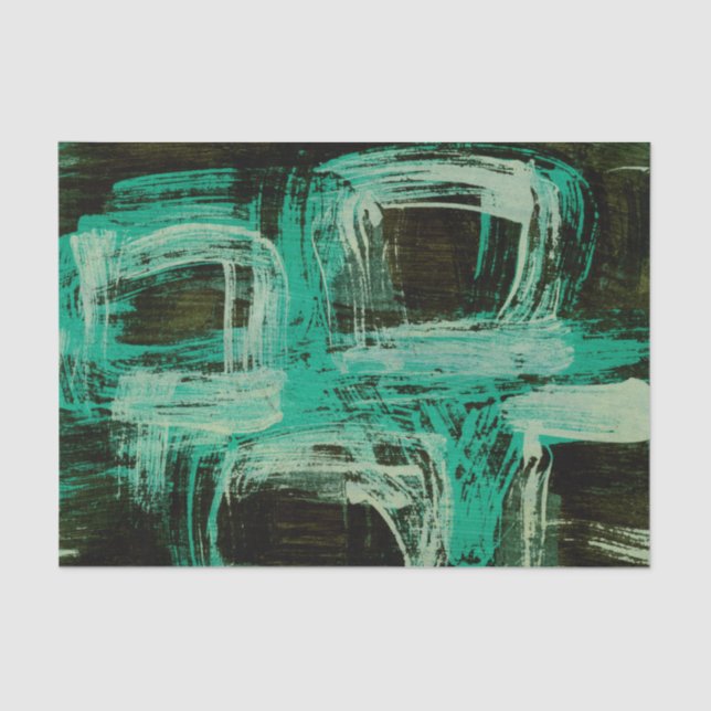 Papier Mousseline Aquamarine Windows I (Recto)