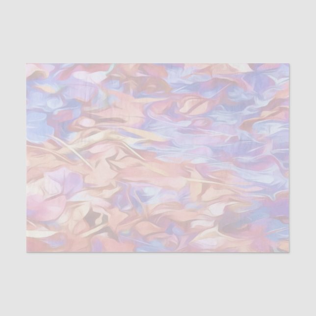 Papier Mousseline Aquarelle Abstraite 35% (Recto)