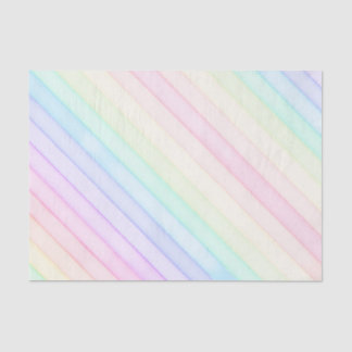 Papier Mousseline Aquarelle Arc-en-ciel Pastel Tissu cadeau