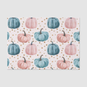 Papier Mousseline Aquarelle Automne Citrouille Motif Automne Découpa