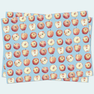 Papier Mousseline Aquarelle aux fruits de pomme