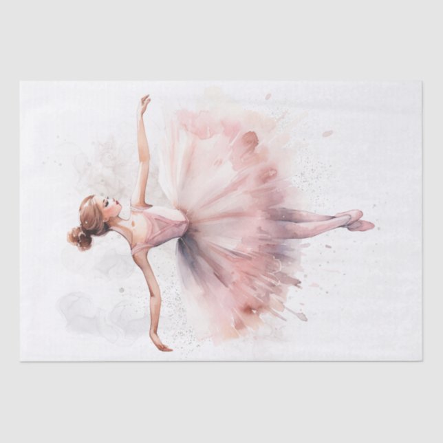 Papier Mousseline Aquarelle Ballerina (Recto)