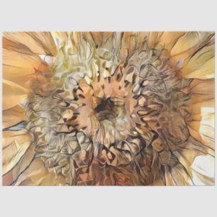 Papier Mousseline Aquarelle Big Sun Sunflower Collection élégante