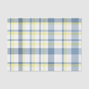 Papier Mousseline Aquarelle bleu jaune blanc plissé