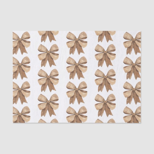Papier Mousseline Aquarelle Bow Burlap Naturel (Recto)