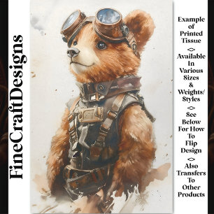 Papier Mousseline Aquarelle Brown Bear Cub Explorer CE1 Découpage