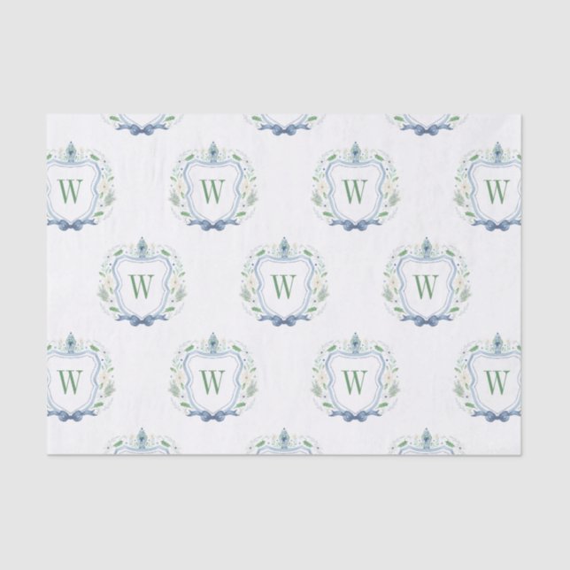 Papier Mousseline Aquarelle Chinoiserie Ginger Jars Crest (Recto)