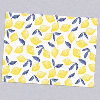 Aquarelle Citron Motif