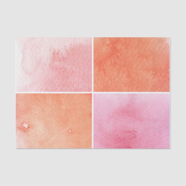 Papier Mousseline aquarelle colorée (Recto)