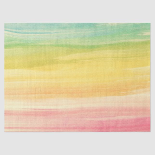 Papier Mousseline Aquarelle colorée Brosses (Recto)