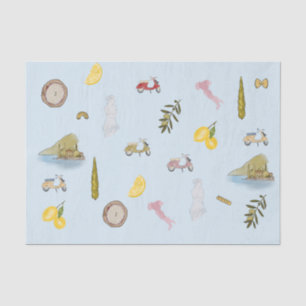 Papier Mousseline Aquarelle colorée italienne