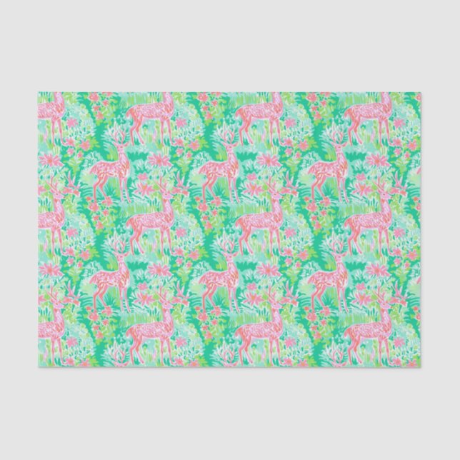 Papier Mousseline Aquarelle de Noël de Palm Beach Rinder rose (Recto)