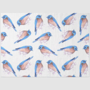 Papier Mousseline Aquarelle des bleus de l'Est