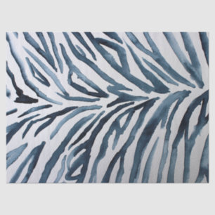 Papier Mousseline Aquarelle d'impression noir blanc Zebra