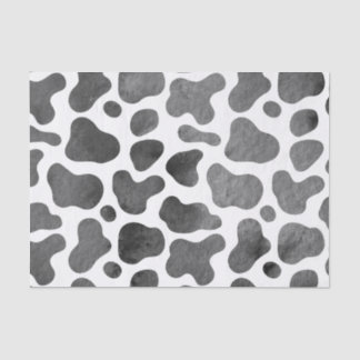 Papier Mousseline Aquarelle Emballage Vache emballage cadeau