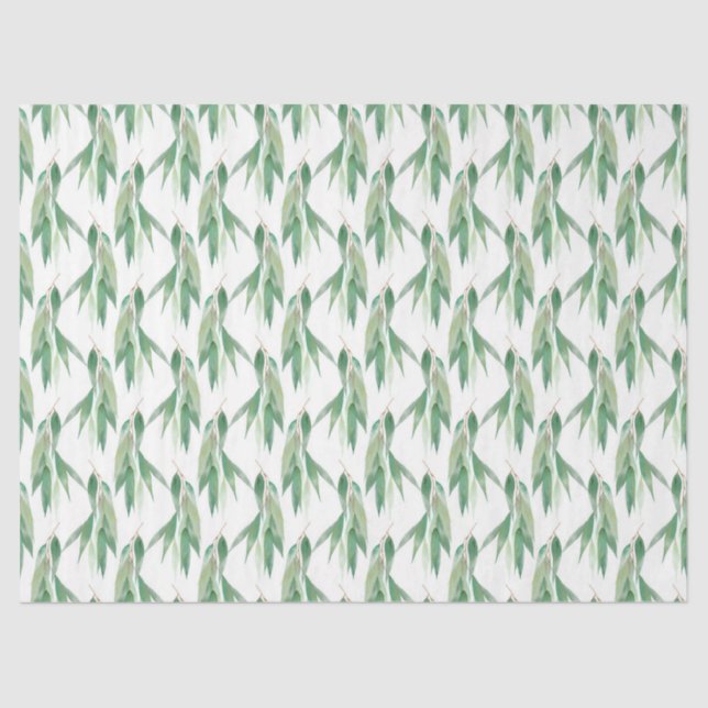 Papier Mousseline Aquarelle Eucalyptus Series Design 18 (Recto)