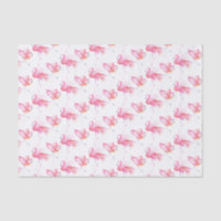 Aquarelle Flamingo rose clair